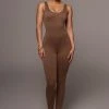JLUXLABEL NEW ARRIVALS PECAN ALO DOUBLE LAYER JUMPSUIT