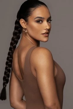 JLUXLABEL NEW ARRIVALS PECAN ALO DOUBLE LAYER JUMPSUIT