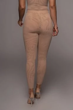 JLUXLABEL BEIGE NINA MESH PANTS 18 JLUXLABEL BEIGE NINA MESH PANTS