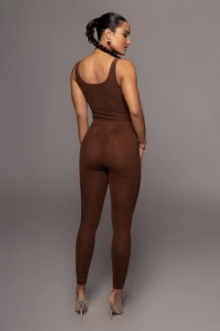 JLUXLABEL CHOCOLATE NINA MESH PANTS