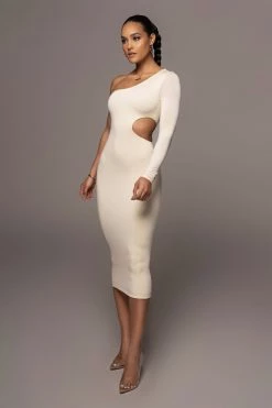 JLUXLABEL BUTTERCREAM JULIA MIDI DRESS
