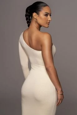 JLUXLABEL BUTTERCREAM JULIA MIDI DRESS