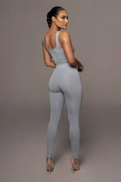 JLUXLABEL NEW ARRIVALS BODYBASIX SKY BLUE JOSS HIGH WAIST LEGGINGS