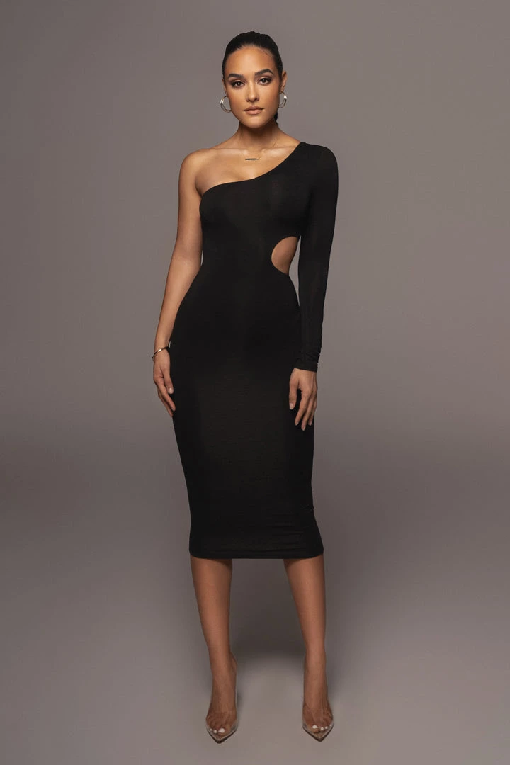 JLUXLABEL BLACK JULIA MIDI DRESS 6 JLUXLABEL BLACK JULIA MIDI DRESS