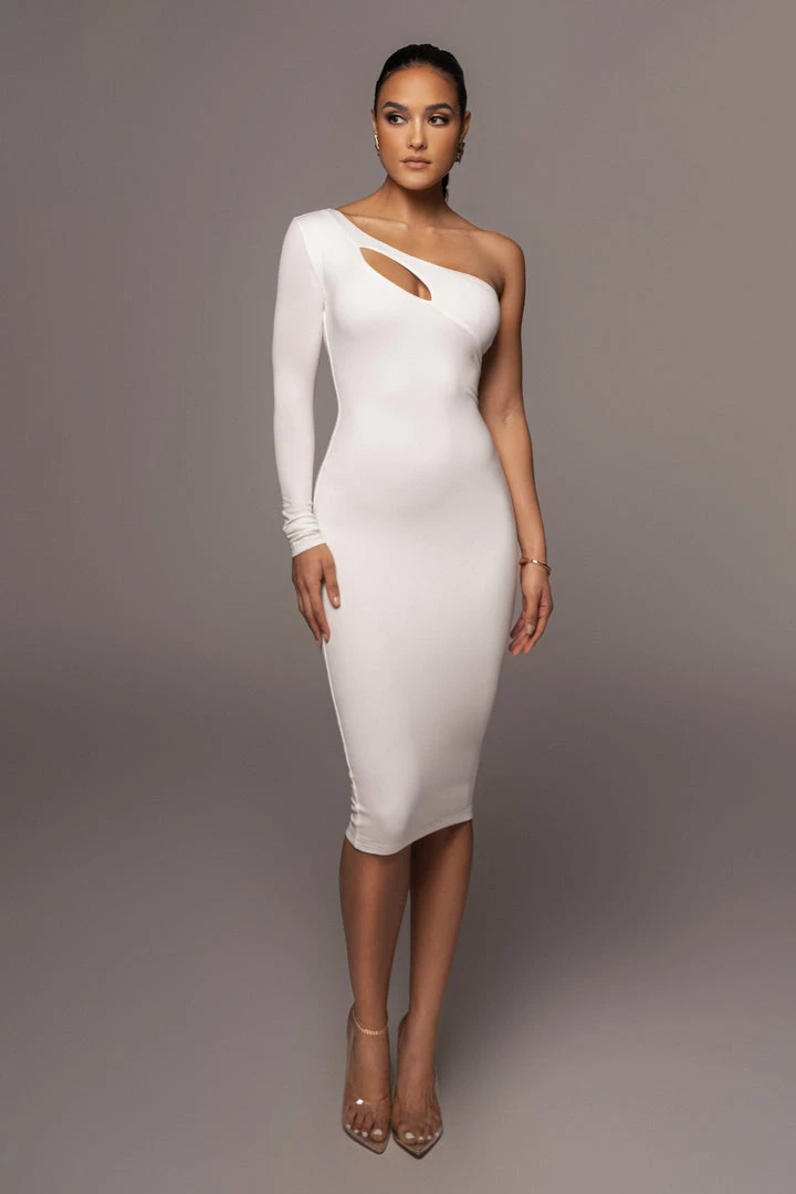 JLUXLABEL WHITE FAIRA KEYHOLE DRESS 3 JLUXLABEL WHITE FAIRA KEYHOLE DRESS