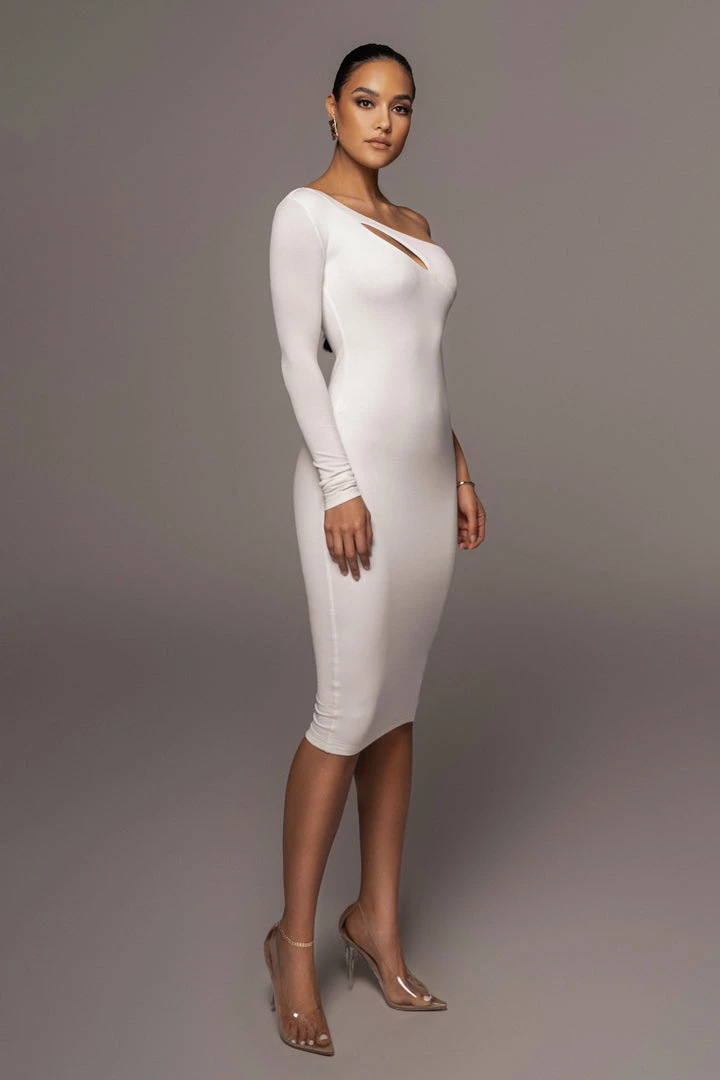JLUXLABEL WHITE FAIRA KEYHOLE DRESS 6 JLUXLABEL WHITE FAIRA KEYHOLE DRESS