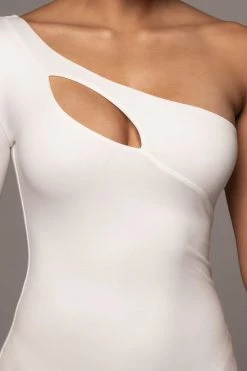 JLUXLABEL WHITE FAIRA KEYHOLE DRESS 17 JLUXLABEL WHITE FAIRA KEYHOLE DRESS