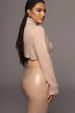 JLUXLABEL TAN MARILLA SUEDE BELT NEW ARRIVALS