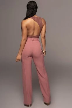 JLUXLABEL DUSTY ROSE ARLETTE TROUSERS 28 JLUXLABEL DUSTY ROSE ARLETTE TROUSERS