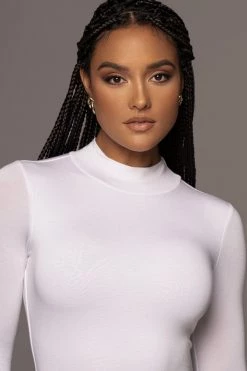 JLUXLABEL JLUXBASIX Ivory Janessa Double Lined Turtleneck Dress SALE