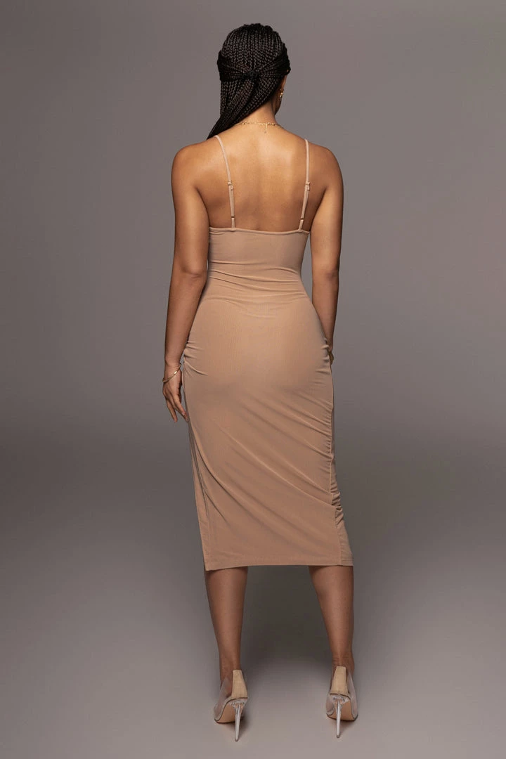 JLUXLABEL BEIGE KARISA SLIT DRESS SALE 8 JLUXLABEL BEIGE KARISA SLIT DRESS SALE