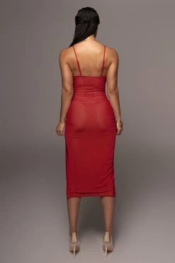 JLUXLABEL RED KARISA SLIT DRESS 14 JLUXLABEL RED KARISA SLIT DRESS