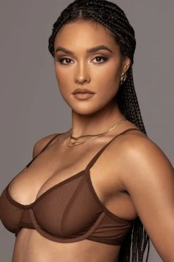 JLUXLABEL CHOCOLATE JONI BRALETTE NEW ARRIVALS