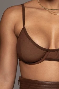 JLUXLABEL CHOCOLATE JONI BRALETTE NEW ARRIVALS