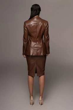JLUXLABEL CHOCOLATE LORIA BLAZER SALE