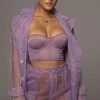 JLUXLABEL NEW ARRIVALS PURPLE SHAYLA BUSTIER
