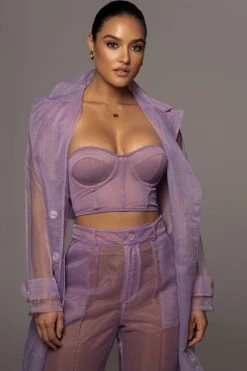 JLUXLABEL NEW ARRIVALS PURPLE SHAYLA BUSTIER