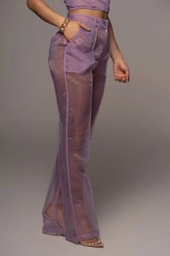 JLUXLABEL PURPLE LIVY ORGANZA PANT NEW ARRIVALS
