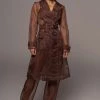 JLUXLABEL CHOCOLATE JEANNA COAT SALE