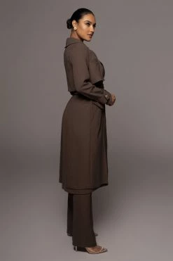 JLUXLABEL SALE CHOCOLATE SELF MADE COAT 21 JLUXLABEL SALE CHOCOLATE SELF MADE COAT