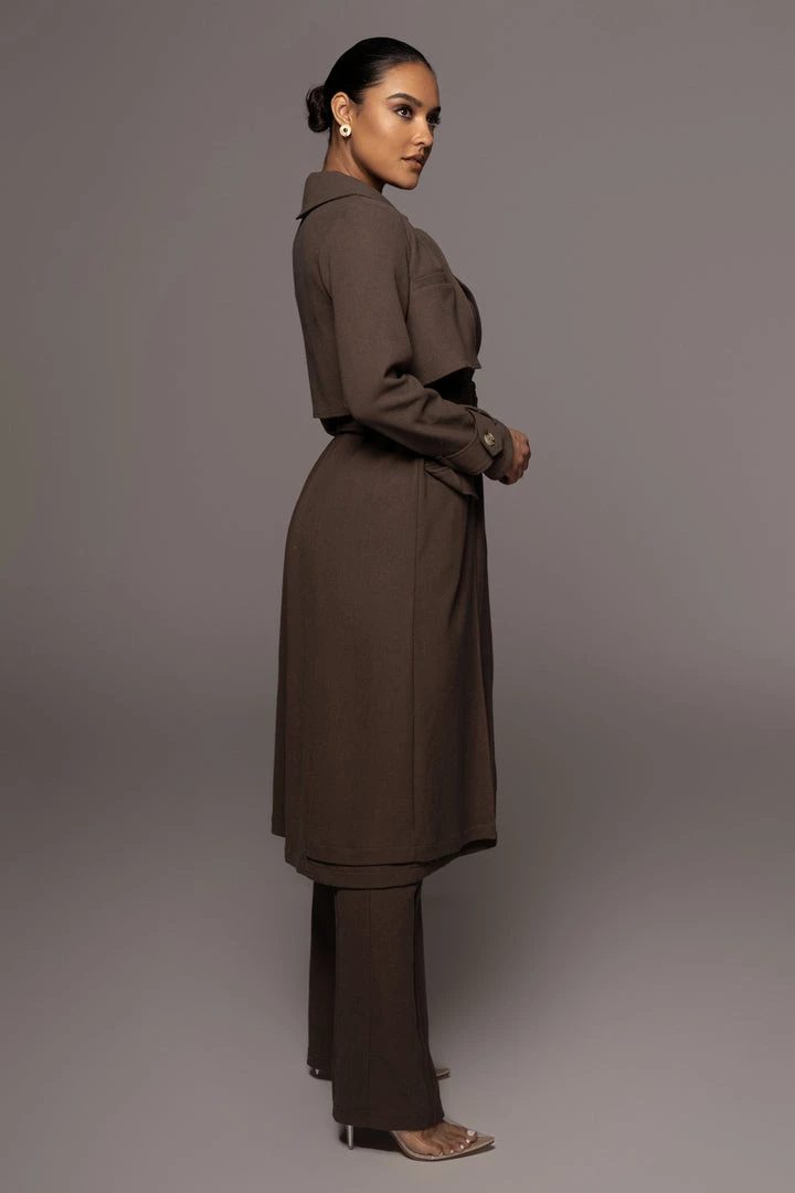 JLUXLABEL SALE CHOCOLATE SELF MADE COAT 10 JLUXLABEL SALE CHOCOLATE SELF MADE COAT