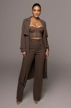 JLUXLABEL SALE CHOCOLATE SELF MADE COAT 16 JLUXLABEL SALE CHOCOLATE SELF MADE COAT