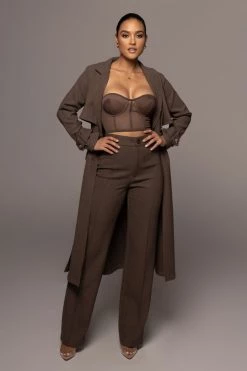 JLUXLABEL CHOCOLATE SHAYLA BUSTIER