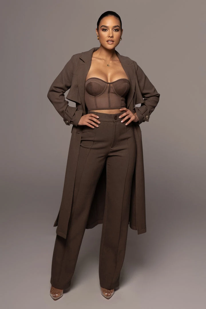 JLUXLABEL SALE CHOCOLATE SELF MADE COAT 8 JLUXLABEL SALE CHOCOLATE SELF MADE COAT