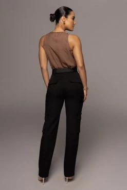 JLUXLABEL BLACK HARLYN REVERSIBLE TOP NEW ARRIVALS