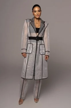 Deals JLUXLABEL Store 3 JLUXLABEL BLACK BEXLEY COAT OUTERWEAR