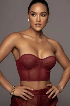 JLUXLABEL BERRY SHAYLA BUSTIER