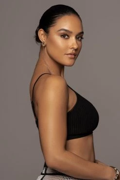 JLUXLABEL BLACK MAKANI BRALETTE NEW ARRIVALS