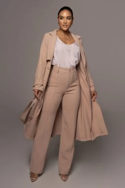 JLUXLABEL BOTTOMS CAPPUCCINO ARLETTE TROUSERS