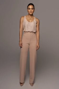 JLUXLABEL BOTTOMS CAPPUCCINO ARLETTE TROUSERS