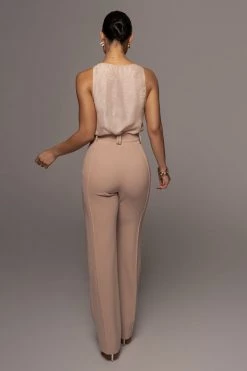 JLUXLABEL BOTTOMS CAPPUCCINO ARLETTE TROUSERS