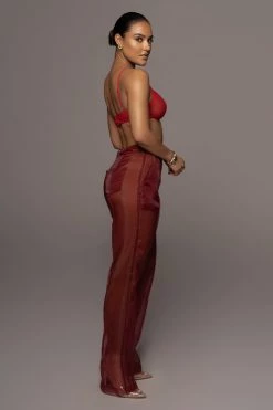 JLUXLABEL NEW ARRIVALS RED JONI BRALETTE