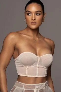 JLUXLABEL BUTTERCREAM SHAYLA BUSTIER NEW ARRIVALS