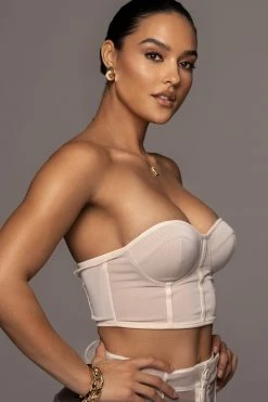 JLUXLABEL BUTTERCREAM SHAYLA BUSTIER NEW ARRIVALS