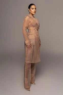 JLUXLABEL TAN JEANNA COAT 23 JLUXLABEL TAN JEANNA COAT