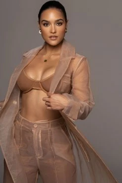 JLUXLABEL TAN JEANNA COAT 22 JLUXLABEL TAN JEANNA COAT