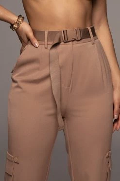 JLUXLABEL TAN MAYLIN PANTS SALE