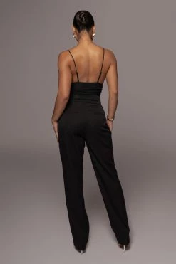 JLUXLABEL BLACK AERIN TROUSERS
