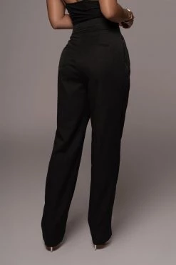 JLUXLABEL BLACK AERIN TROUSERS
