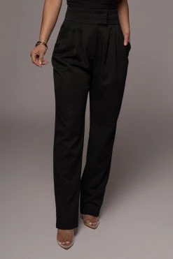 JLUXLABEL BLACK AERIN TROUSERS