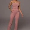 JLUXLABEL DUSTY ROSE PALOMA TAILORED TROUSERS SALE