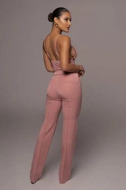 JLUXLABEL DUSTY ROSE PALOMA TAILORED TROUSERS SALE