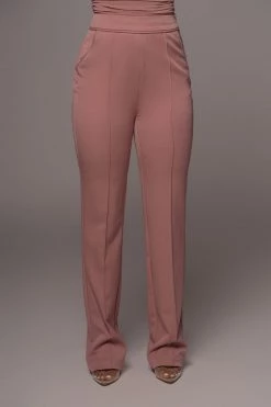 JLUXLABEL DUSTY ROSE PALOMA TAILORED TROUSERS SALE