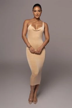JLUXLABEL BUTTERCREAM MODERN MUSE MIDI DRESS DRESSES