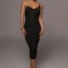 JLUXLABEL DRESSES BLACK MODERN MUSE MIDI DRESS 1 JLUXLABEL DRESSES BLACK MODERN MUSE MIDI DRESS