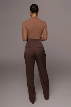 JLUXLABEL SALE CHOCOLATE AERIN TROUSERS